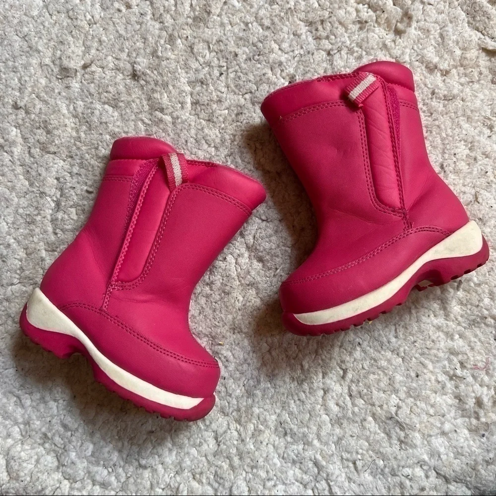 Lands' End Kids Pink Winter Boots Size 6M